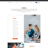 Screenshot Embrace Webseite